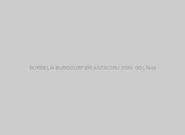 BORRELİA BURGDORFERİ ANTİKORU (IGM, GG) Testi